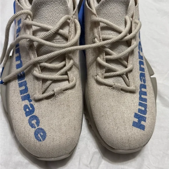 Adidas Humanrace NMD S1 Sneakers in Cream and Blue - Picture 5 of 7